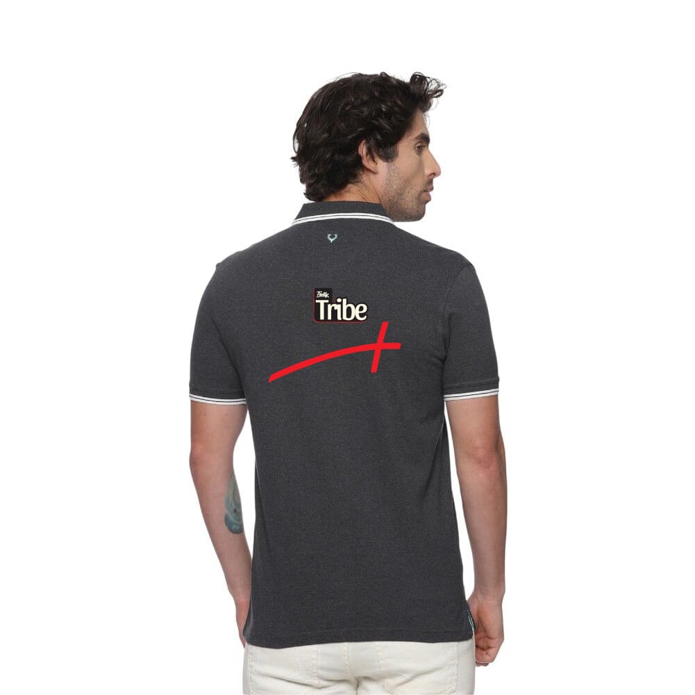 Allen Solly Polo T-shirt Men- Charcoal Grey